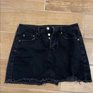 American Eagle black denim skirt